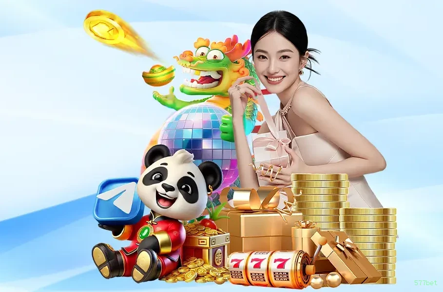 Imagem promocional do aplicativo mobile da 577bet